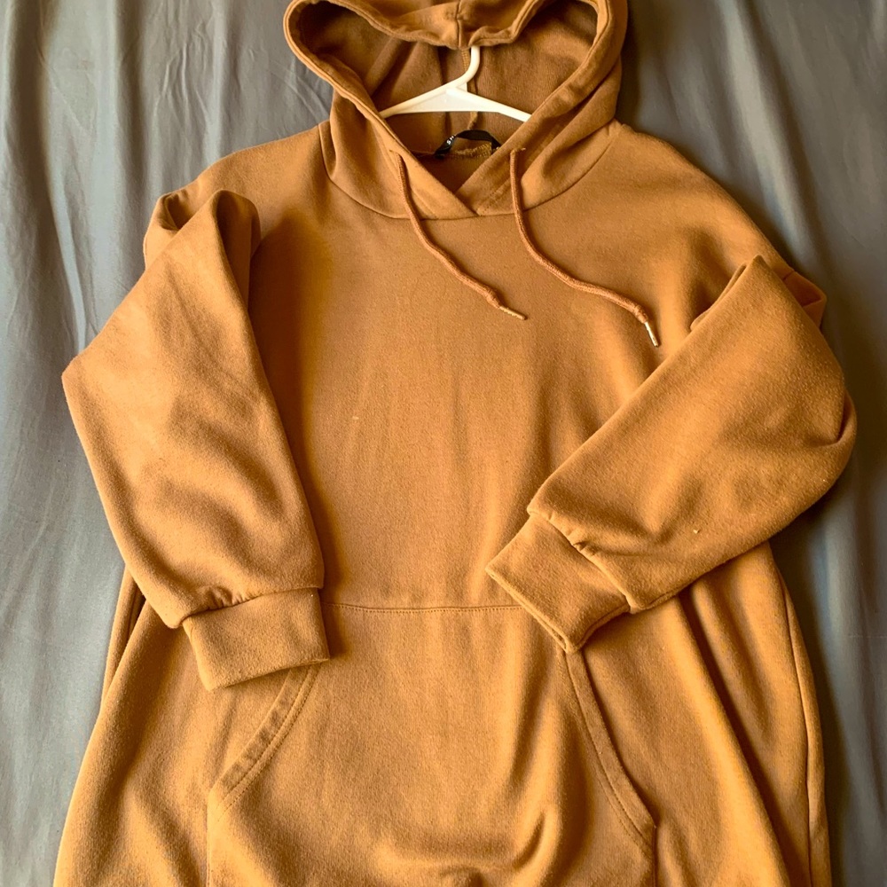 light brown hoodie